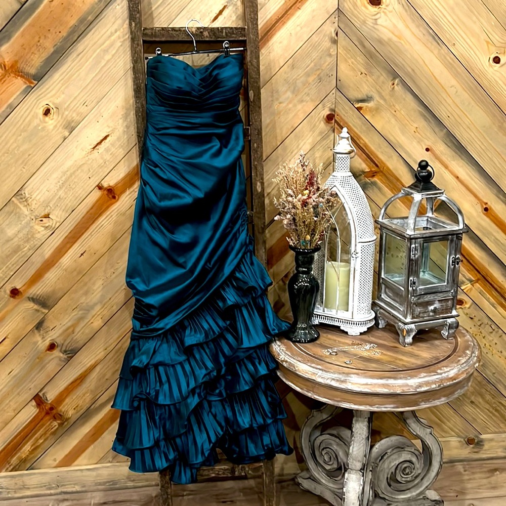 Teal Green Prom Dress